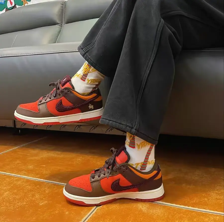 Giày Nike Dunk Low Retro PRM 'Light Crimson' FD4203-661 - Ảnh 6