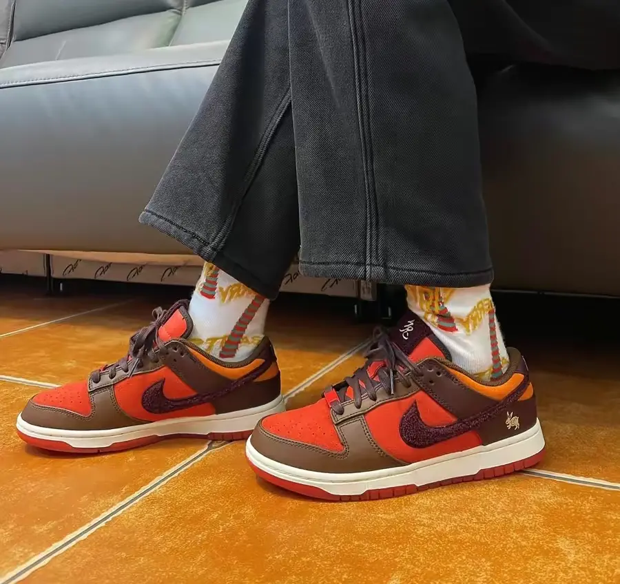 Giày Nike Dunk Low Retro PRM 'Light Crimson' FD4203-661 - Ảnh 5