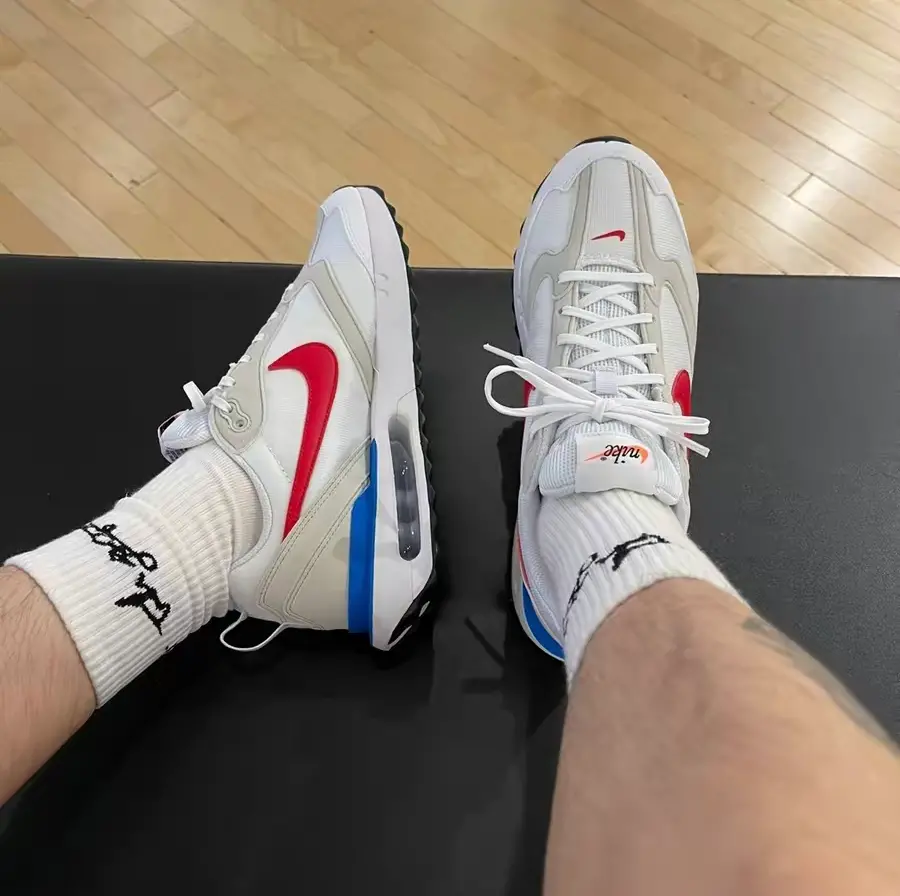 Giày Nike Air Max Dawn 'White Blue Red' DM0013-100 - Ảnh 4