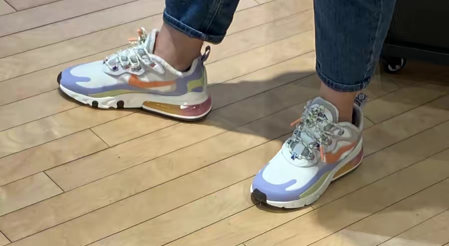 Giày Nike Air Max 270 React 'Sail Orange Frost' DC3276-101 - Ảnh 5