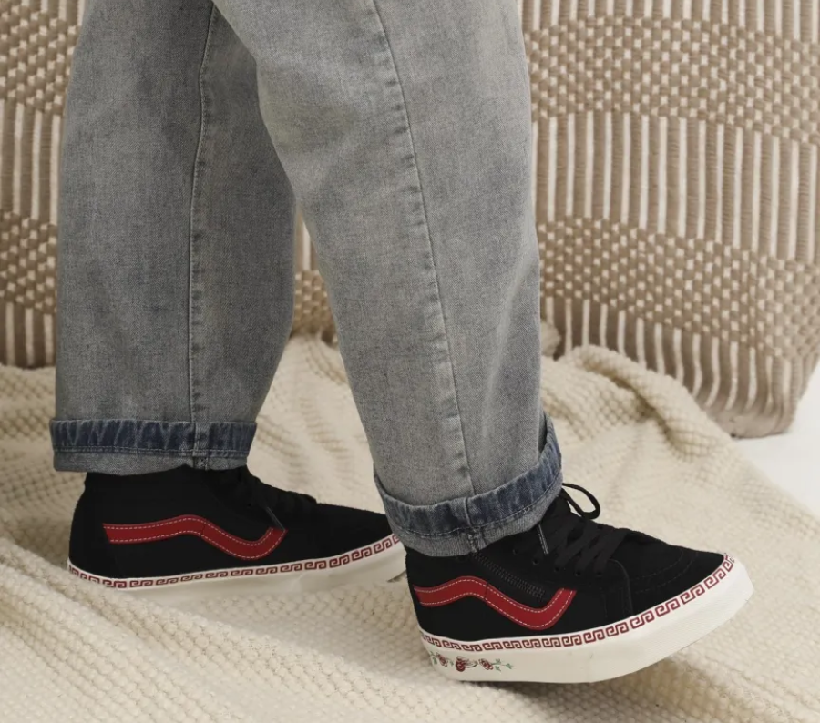 Giày Vans Sk8 Hi Reissue Side Zip 'Year Of The Rabbit' VN0007NZBLK - Ảnh 6