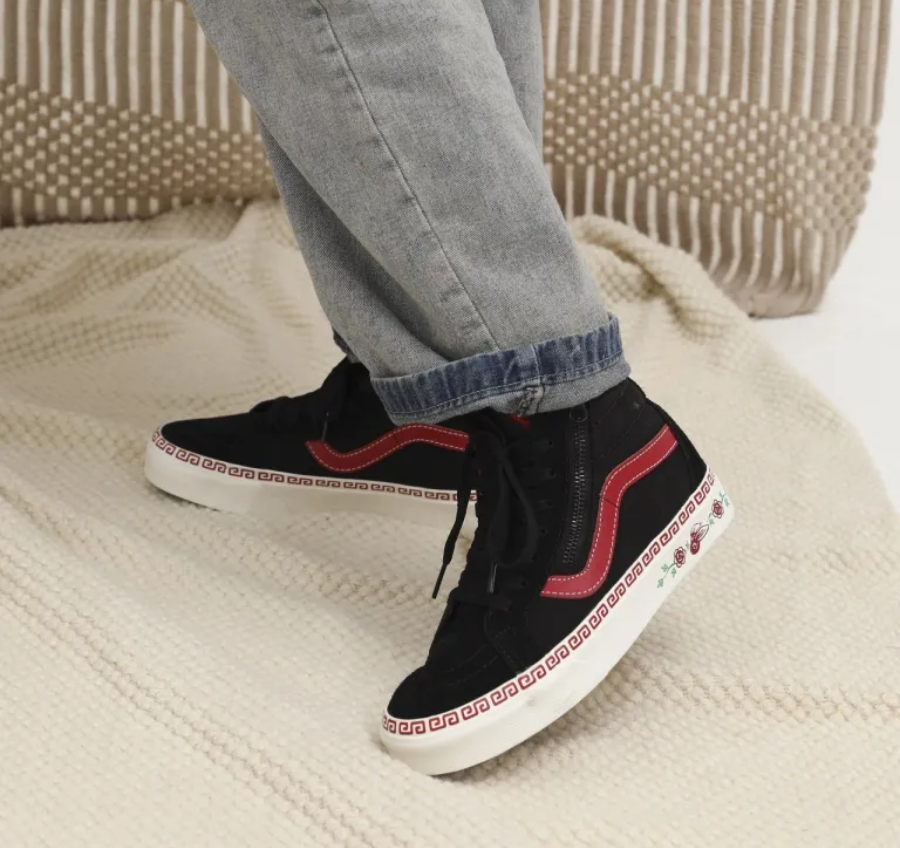 Giày Vans Sk8 Hi Reissue Side Zip 'Year Of The Rabbit' VN0007NZBLK - Ảnh 7