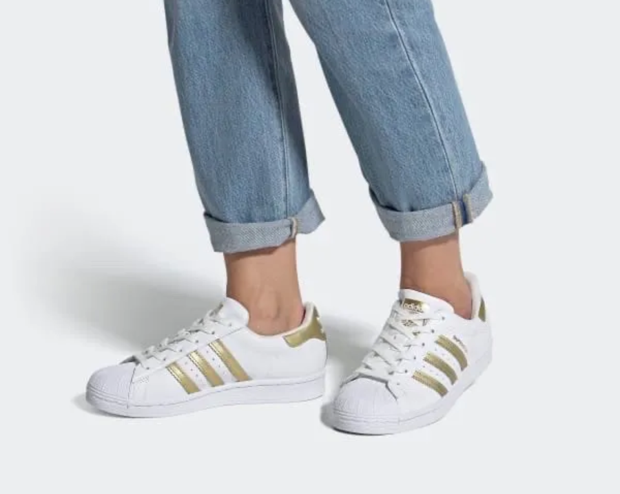 Giày Adidas Originals Superstar 'White Metallic Gold' FX7483 - Ảnh 4