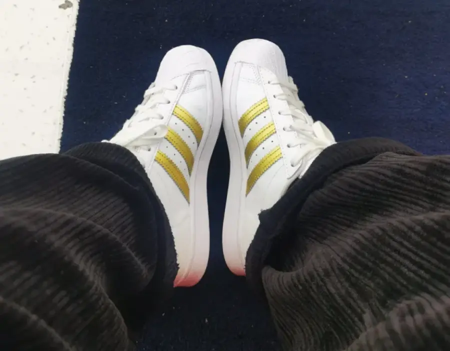 Giày Adidas Originals Superstar 'White Metallic Gold' FX7483 - Ảnh 3