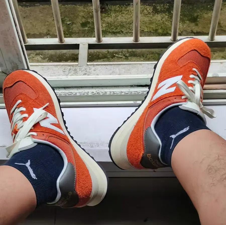 Giày New Balance 574 'Orange Burst' U574HT2 - Ảnh 7