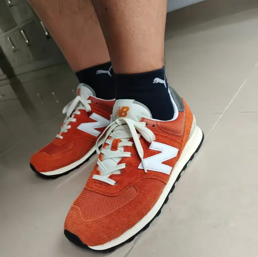 Giày New Balance 574 'Orange Burst' U574HT2 - Ảnh 6