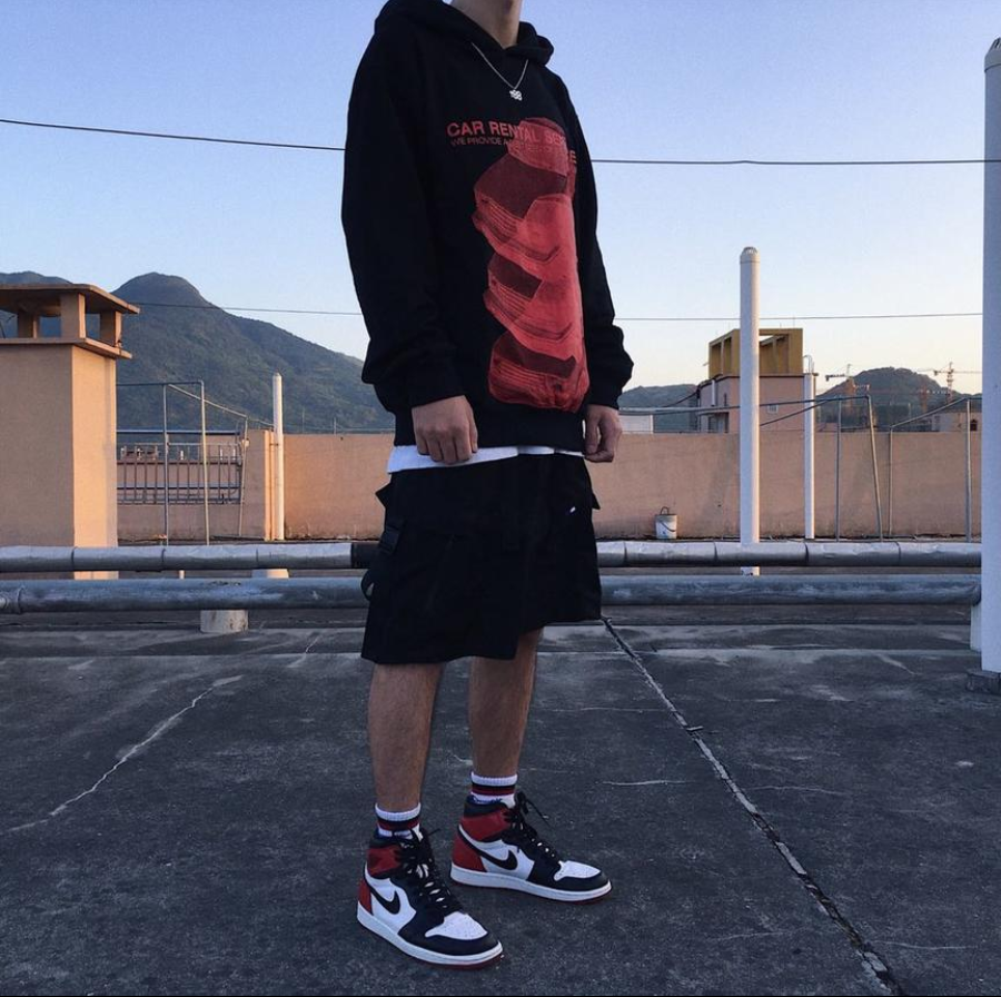 Giày Nike Air Jordan 1 Retro 'Black Toe' 555088-125 - Ảnh 5