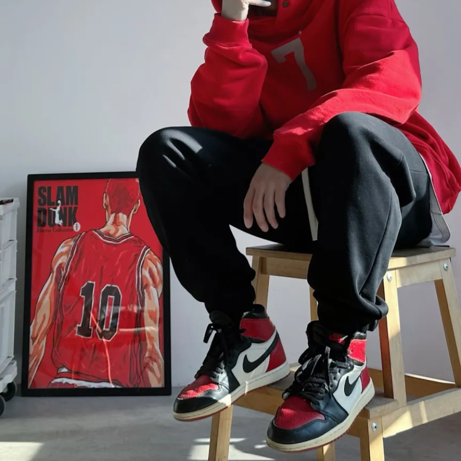 Giày Nike Air Jordan 1 Retro High 'Bred Toe' 555088-610 - Ảnh 5