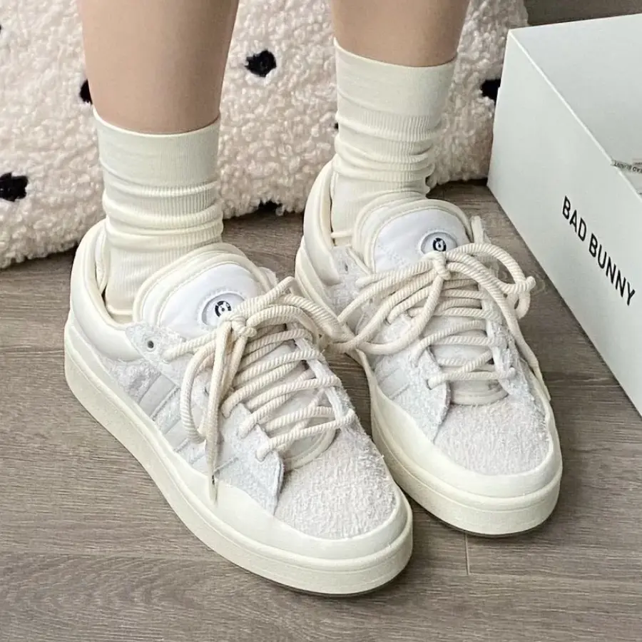 Alternative view of Giày Adidas x Bad Bunny Campus Light 'Cloud White' FZ5823
