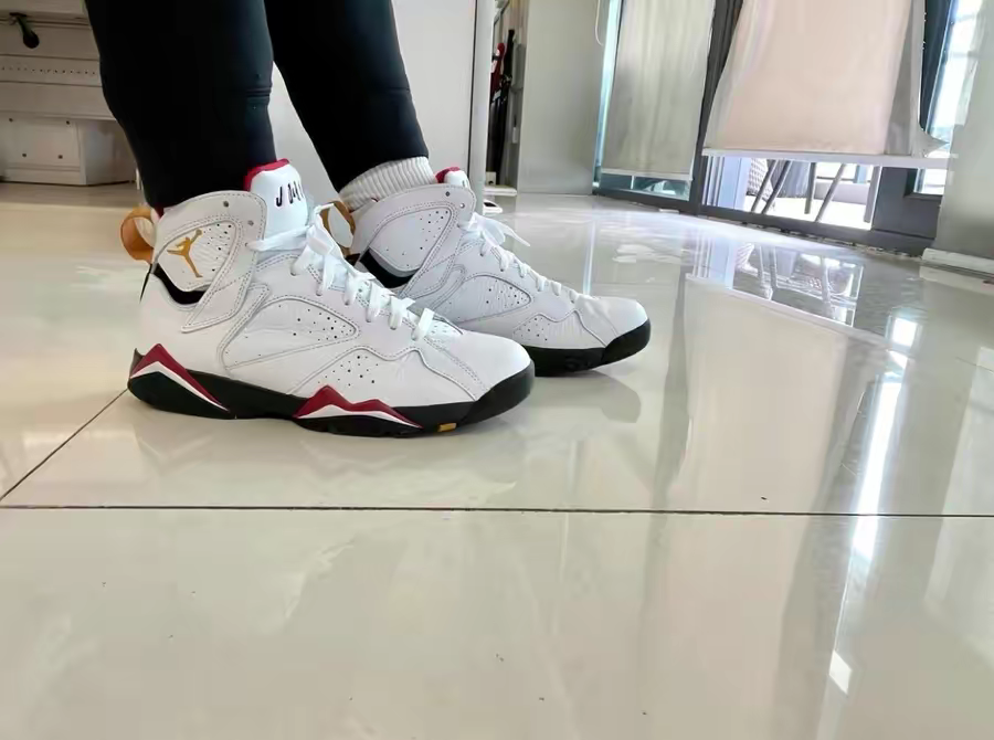 Giày Nike Air Jordan 7 Retro GS 'Cardinal' 2022 DQ6040-106 - Ảnh 5