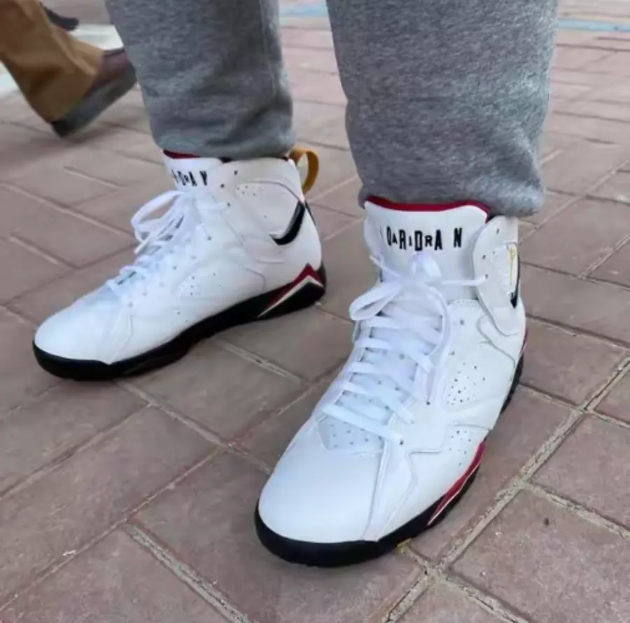 Giày Nike Air Jordan 7 Retro GS 'Cardinal' 2022 DQ6040-106 - Ảnh 3
