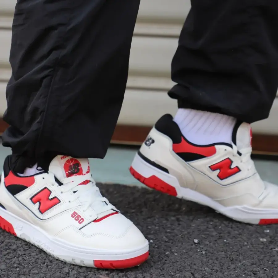 Giày New Balance 550 'Sea Salt True Red' BB550VTB - Ảnh 4