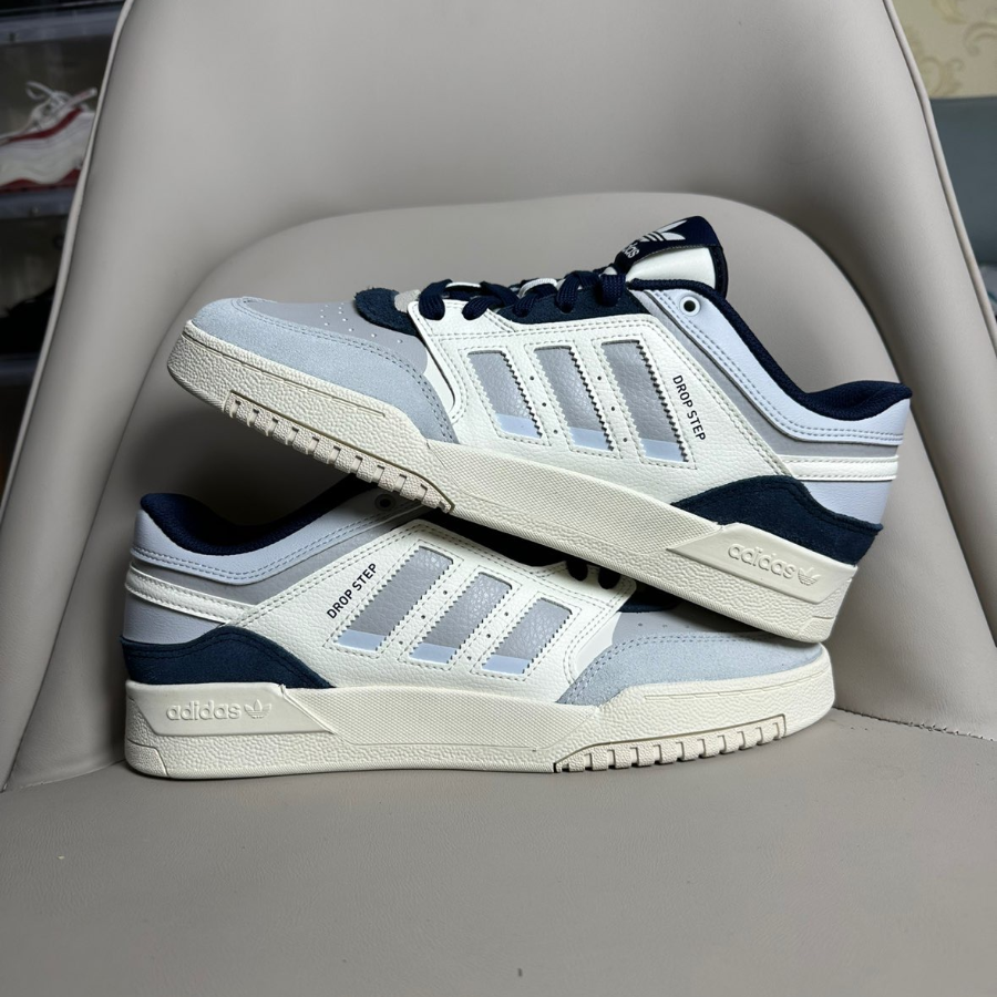 Giày Adidas Drop Step Low 'Off White Halo Blue' HQ7119 - Ảnh 5