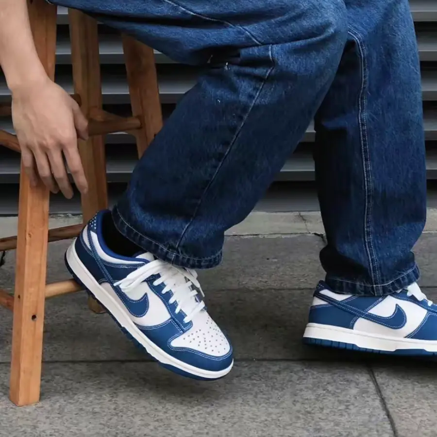 Alternative view of Giày Nike Dunk Low SE 'Sashiko - Industrial Blue' DV0834-101