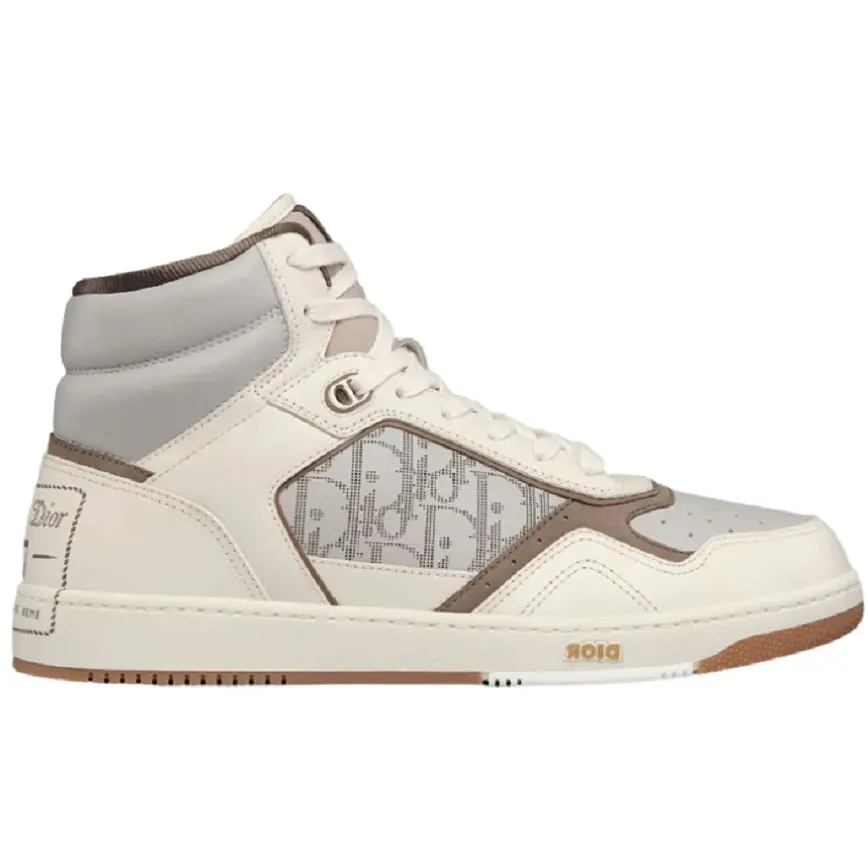 Giày Dior B27 High by Birkenstock 'Cream Dior Oblique' 3SH133ZSR-H167