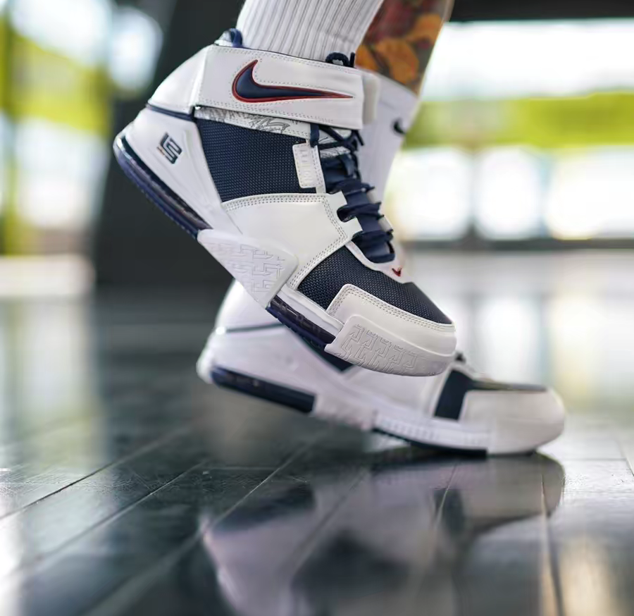 Giày Nike Zoom LeBron 2 Retro 'USA' 2022 DR0826-100 - Ảnh 6