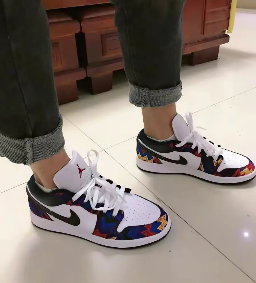 Giày Nike Air Jordan 1 Low SE GS 'Nothing But Net' CZ8657-100 - Ảnh 4