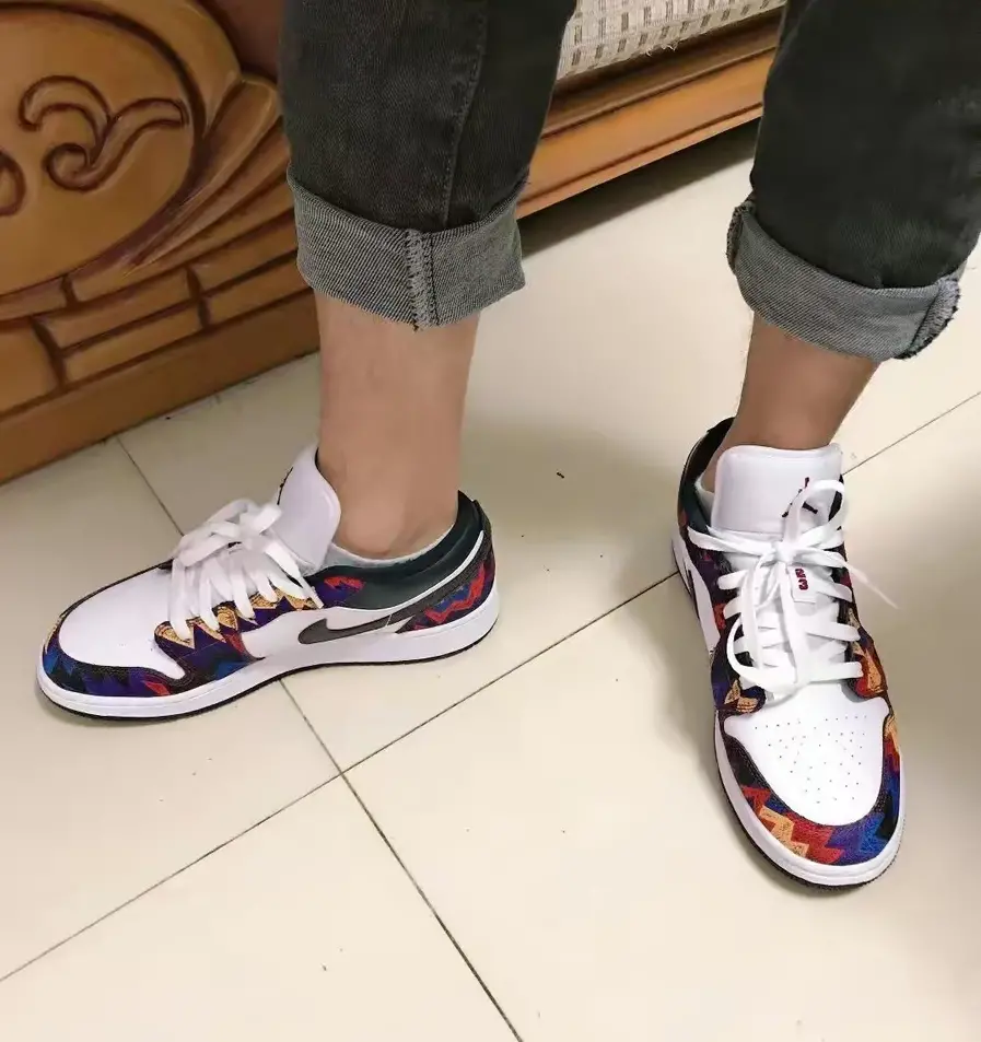 Giày Nike Air Jordan 1 Low SE GS 'Nothing But Net' CZ8657-100 - Ảnh 5