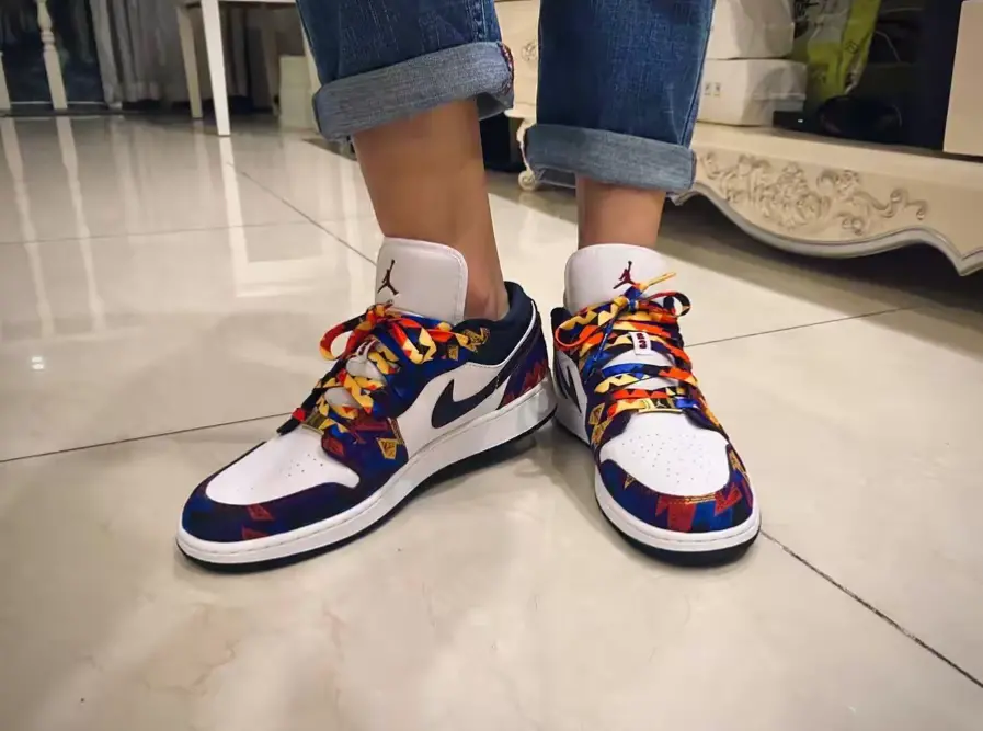 Giày Nike Air Jordan 1 Low SE GS 'Nothing But Net' CZ8657-100 - Ảnh 6