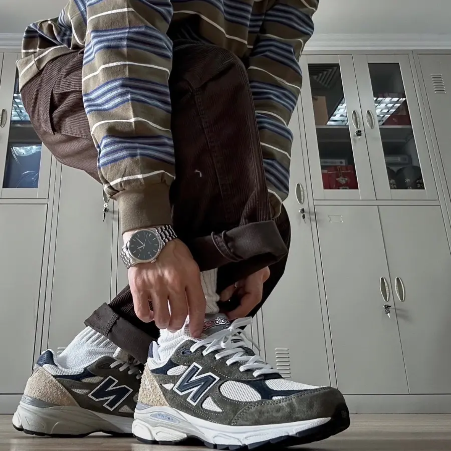Giày New Balance 990v3 x Teddy Santis Made in USA 'Olive' M990TO3 - Ảnh 3