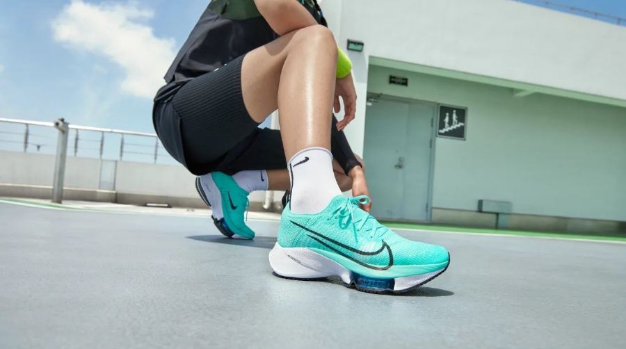 Giày Nike Air Zoom Tempo Flyknit GS 'Hyper Turquoise' CJ2102-300 - Ảnh 4