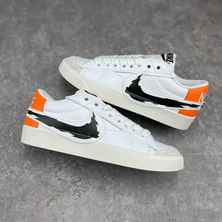 Giày Nike Blazer Low Jumbo 'Glitch Swoosh' DV6484-100 - Ảnh 3