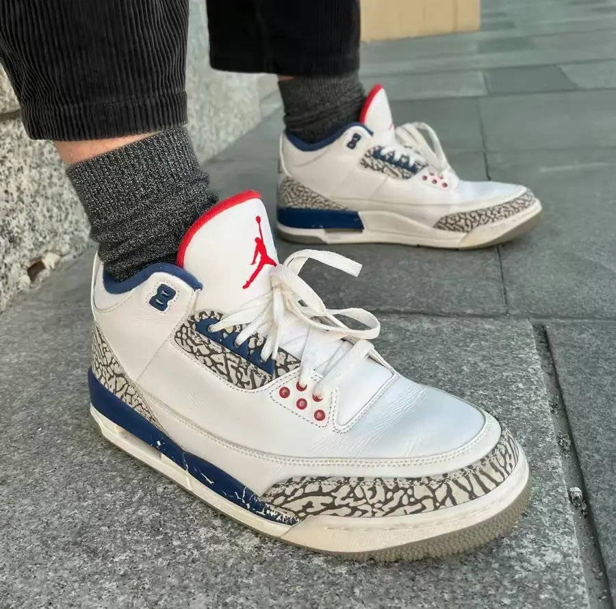 GIày Nike Air Jordan 3 Retro 'True Blue' 854262-106 - Ảnh 3