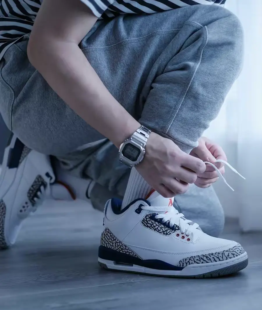 GIày Nike Air Jordan 3 Retro 'True Blue' 854262-106 - Ảnh 5