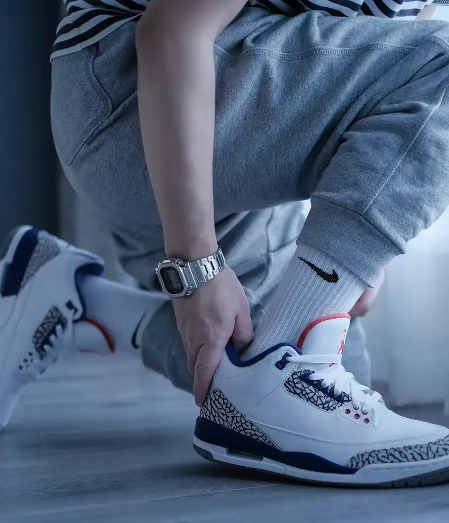 GIày Nike Air Jordan 3 Retro 'True Blue' 854262-106 - Ảnh 4
