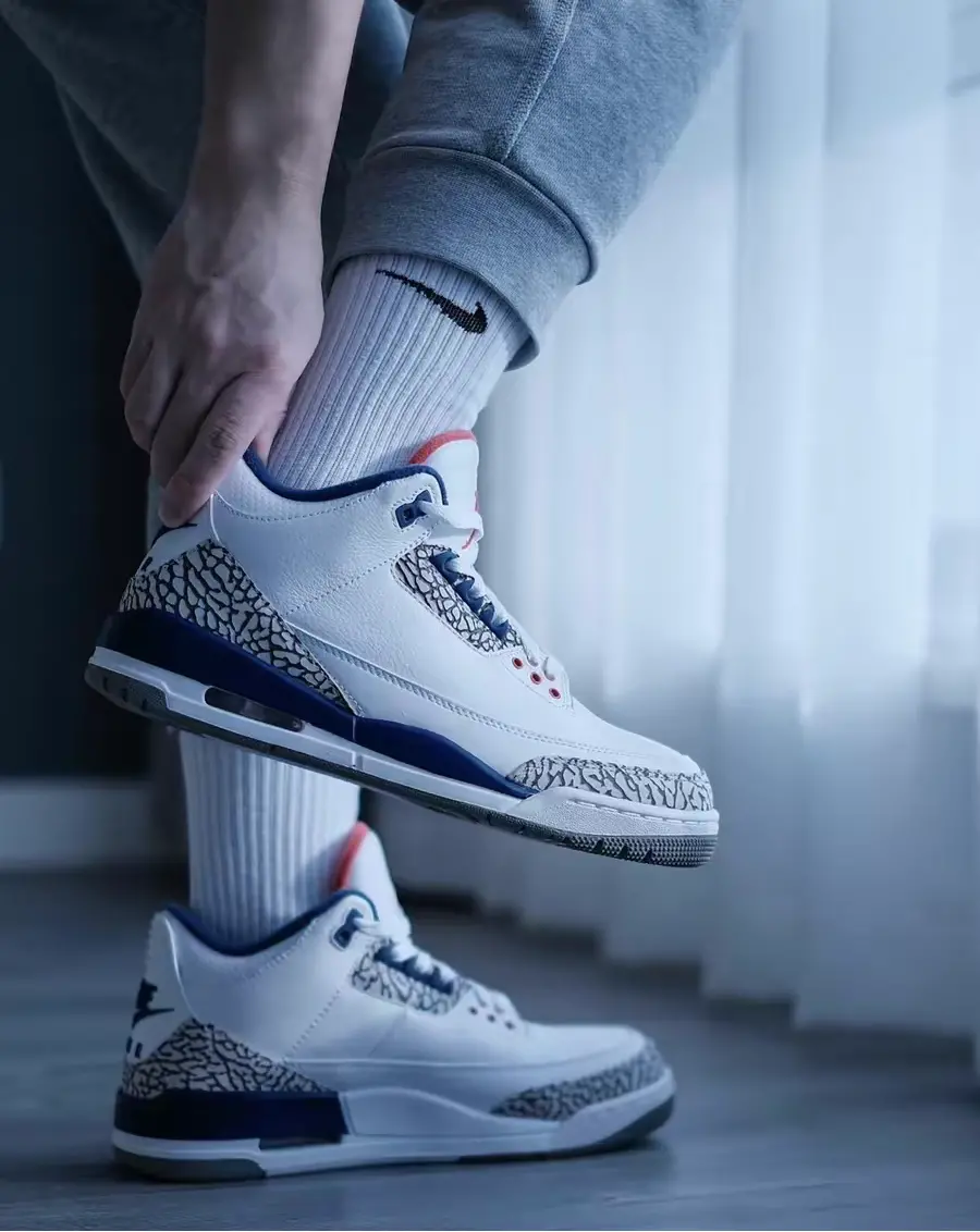 GIày Nike Air Jordan 3 Retro 'True Blue' 854262-106 - Ảnh 6