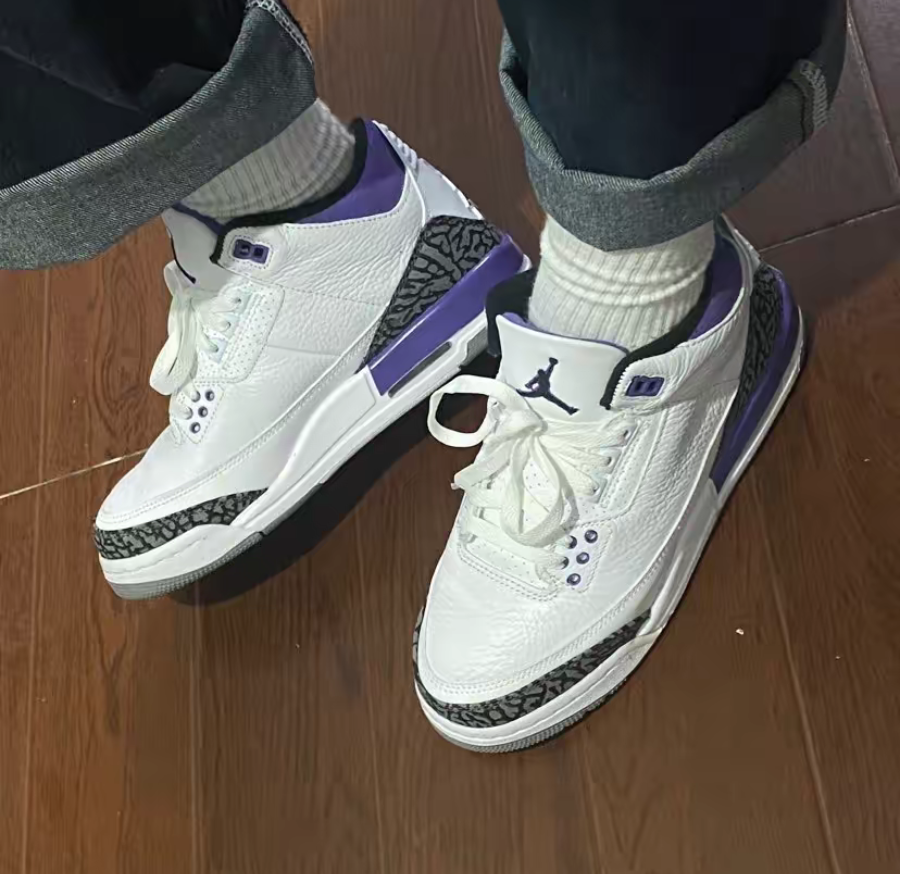 Giày Nike Jordan 3 Retro GS 'Dark Iris' DM0967-105 - Ảnh 3