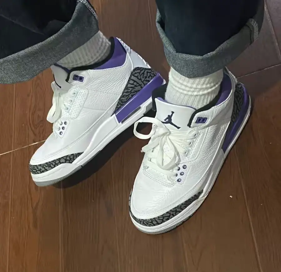 Giày Nike Jordan 3 Retro GS 'Dark Iris' DM0967-105 - Ảnh 3
