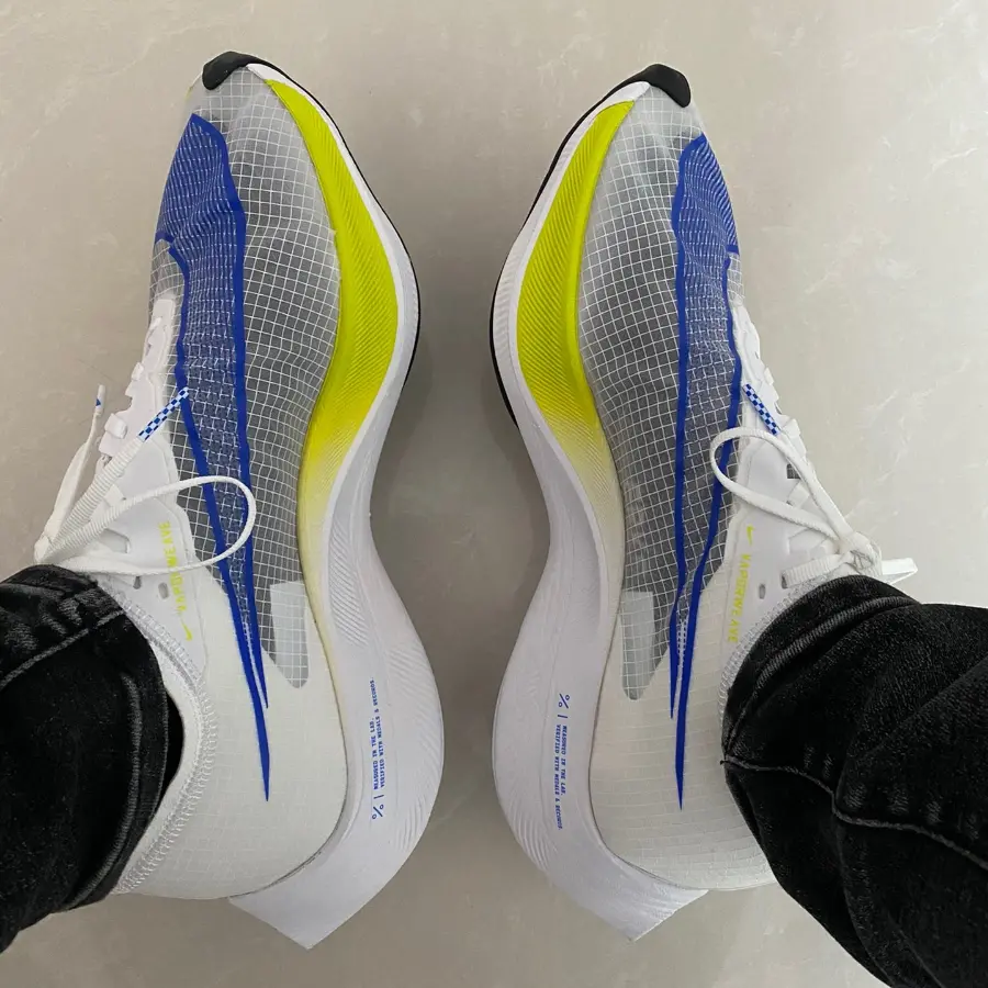 Giày Nike ZoomX Vaporfly Next% Ekiden 'White Racer Blue' AO4568-103 - Ảnh 3