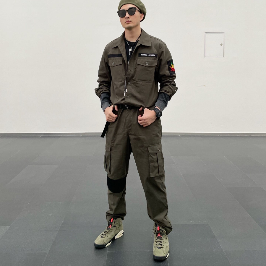 Giày Nike Air Jordan 6 Retro GS x Travis Scott 'Olive' CN1085-200 - Ảnh 4