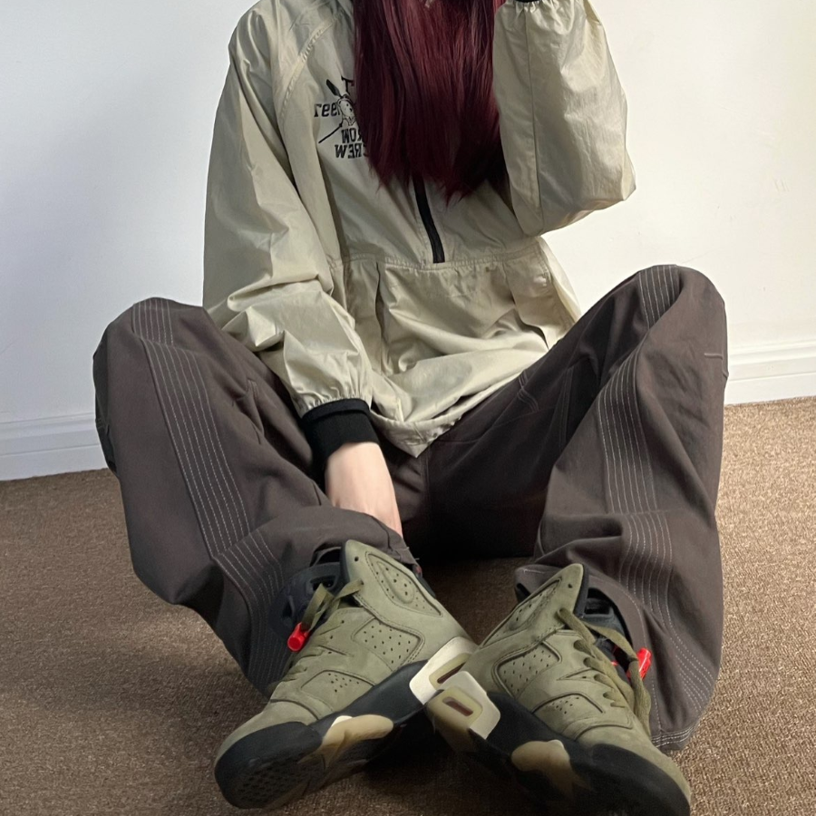 Giày Nike Air Jordan 6 Retro GS x Travis Scott 'Olive' CN1085-200 - Ảnh 2