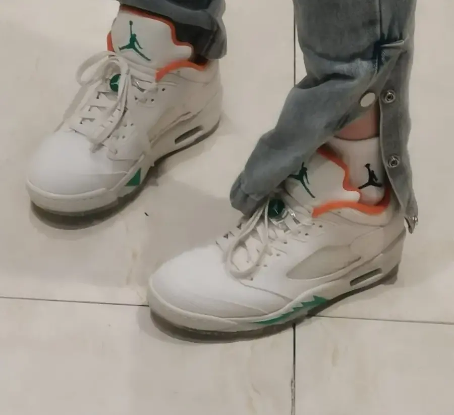 Giày Nike Air Jordan 5 Low Golf NRG 'Lucky And Good' CW4204-100 - Ảnh 5
