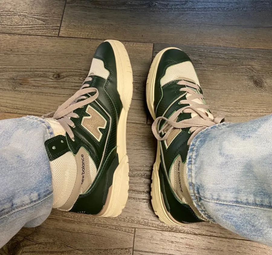 Giày New Balance Aimé Leon Dore x 650R 'Green Grey' BB650RM1 - Ảnh 5