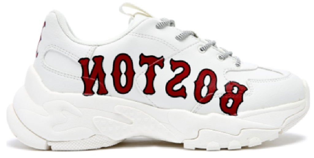 Giày MLB Big Ball Chunky Boston Red Sox 'White Red' 3ASHC201N-43IVS