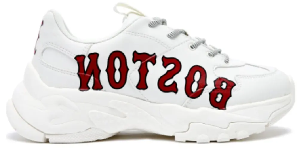 Giày MLB Big Ball Chunky Boston Red Sox 'White Red' 3ASHC201N-43IVS