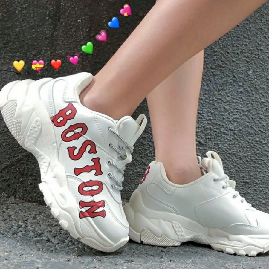 Giày MLB Big Ball Chunky Boston Red Sox 'White Red' 3ASHC201N-43IVS - Ảnh 3