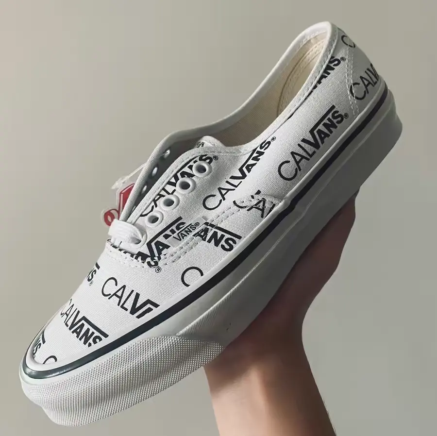 Alternative view of Giày Vans x Palace x CK1 Authentic Calvans 'True White' VN0A5FBDQLZ
