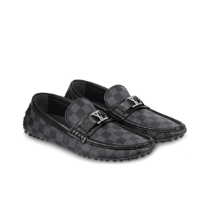 Alternative view of Giày Louis Vuitton Hockenheim Moccasin Damier Graphite Canvas 1A4OIF