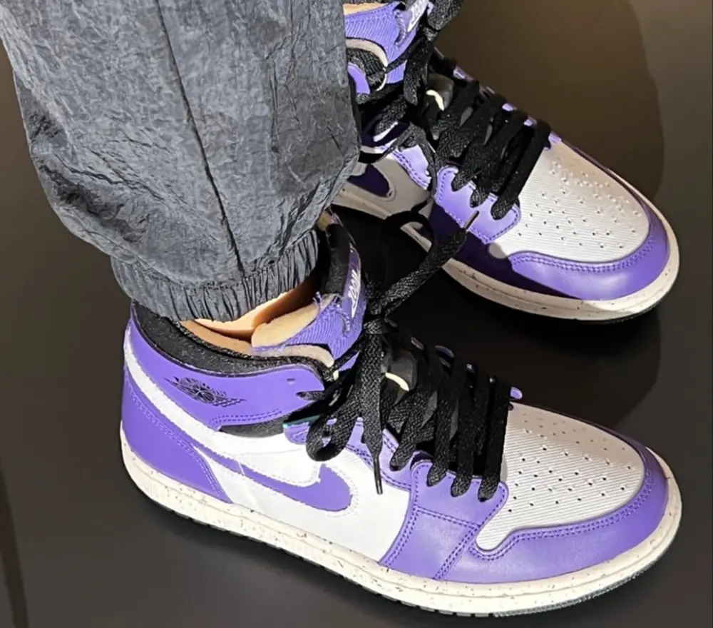 Alternative view of Giày Nike Air Jordan 1 'Crater Purple' CT0978-501