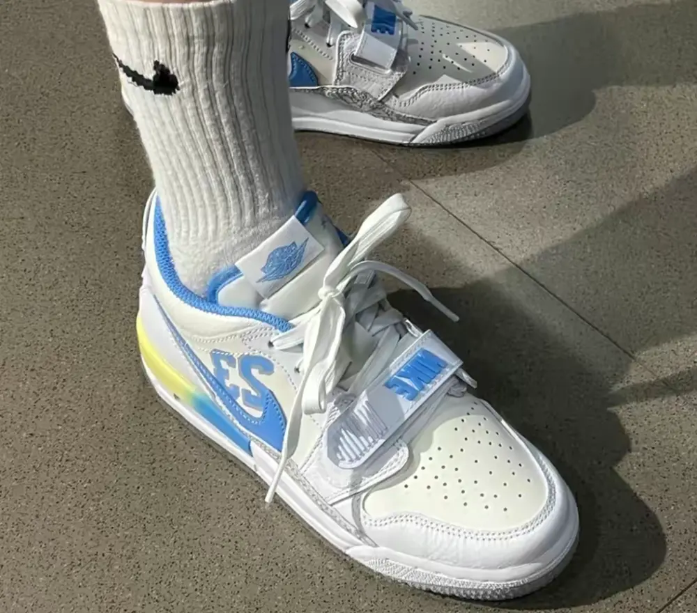 Giày Nike Air Jordan Legacy 312 Low 'White Blue' FJ7223-141 - Ảnh 3