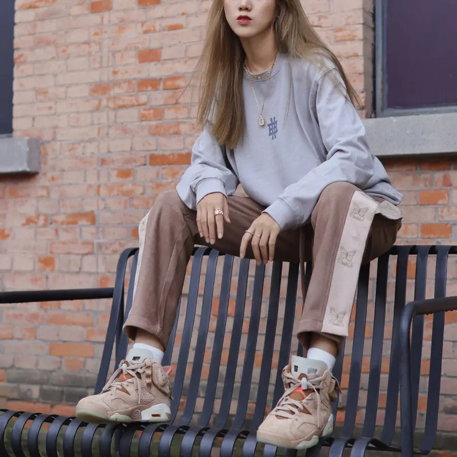 Giày Nike Travis Scott x Air Jordan 6 Retro 'British Khaki' DH0690-200 - Ảnh 7