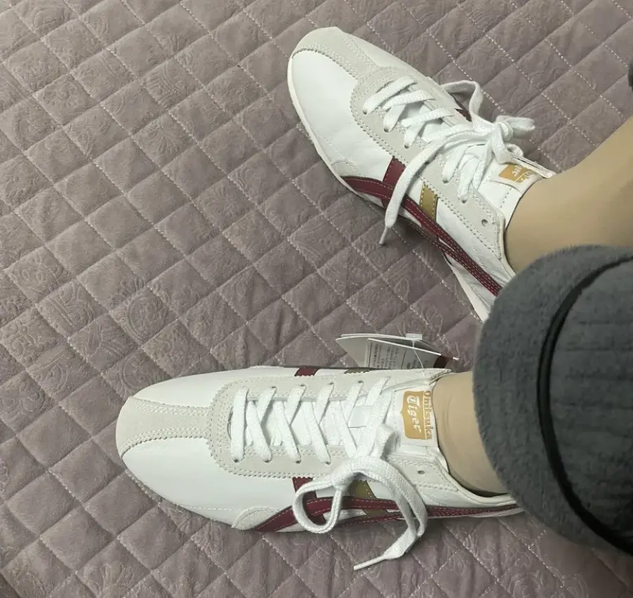 Giày Onitsuka Tiger Runspark 'White Red' TH201L-0123 - Ảnh 5