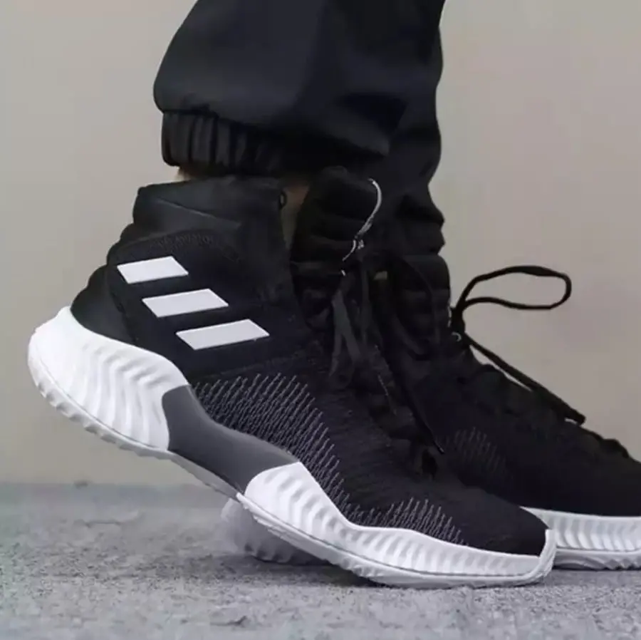 Giày Adidas Pro Bounce 2018 'Black White' FW5746 - Ảnh 4