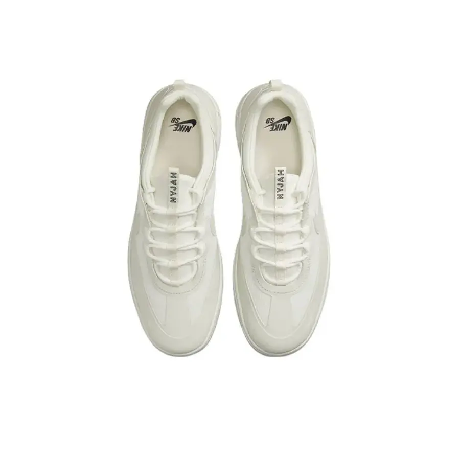 Giày Nike Nyjah Free 2 SB 'Triple White' BV2078-109 - Ảnh 3