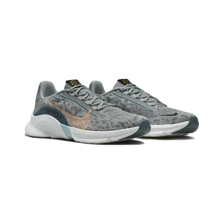 Alternative view of Giày Nike SuperRep Go 3 Flyknit 'Wolf Grey Arctic Orange' DH3394-004