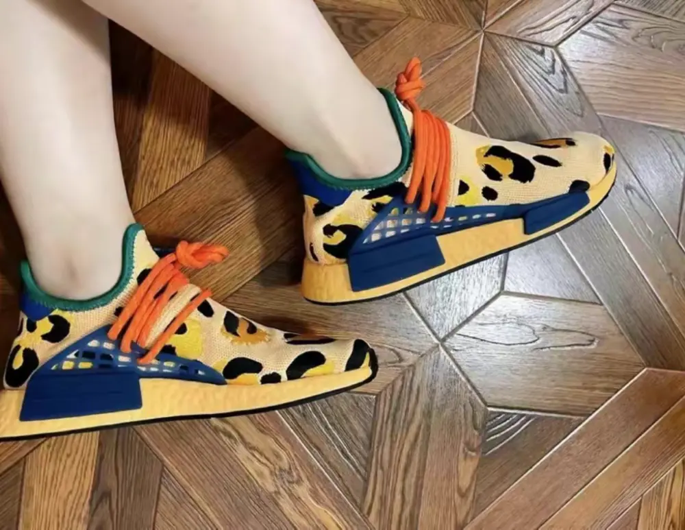 Giày Adidas NMD Human Race x Pharrell 'Animal Pulse Amber' HP3221 - Ảnh 4